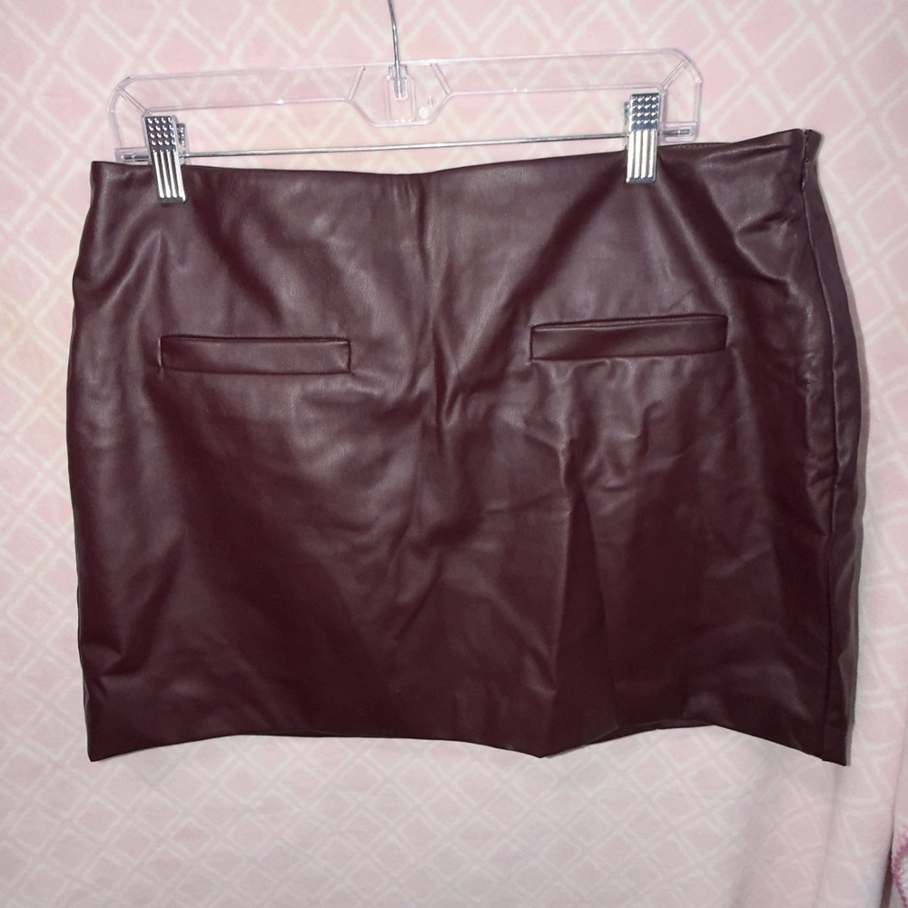 a new day Dark Brown Mini Skirt